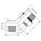 World Wide Fittings Male JIC to Male O-Ring Boss Adjustable 45 Degree Elbow F5365X12X12 - alternate 2
